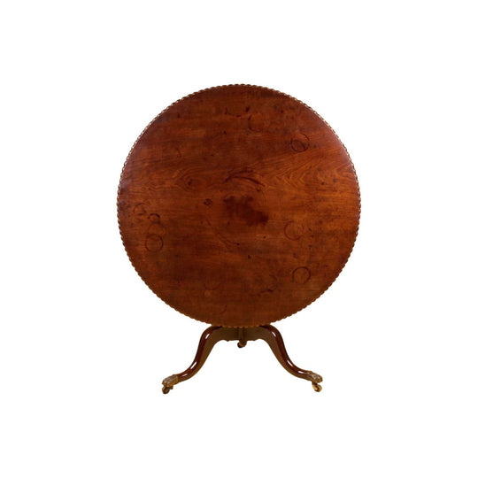 Antique English Georgian Mahogany Tilt - Top Supper Table / Tea Table.