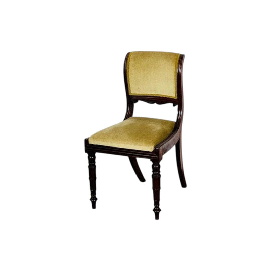 Antique English Georgian Regency rosewoodvset of 8 Dining Chairs.