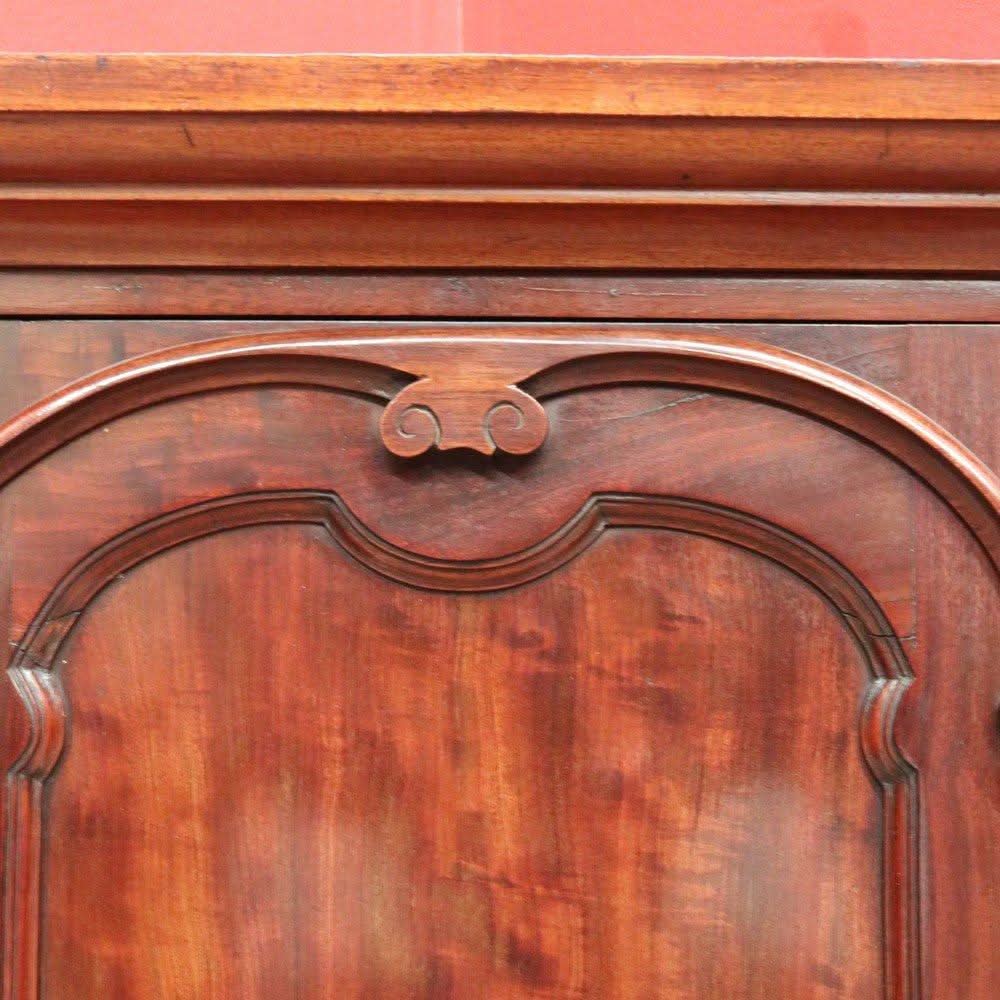 Antique English Mahogany Corner Medicine Cabinet with Brass Handle – Ready to Hang | Bazaa | Designer, Vintage and Antique Furniture