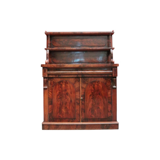 Antique English Mahogany Hall Cabinet or Cupboard with Storage and a Drawer. B12559