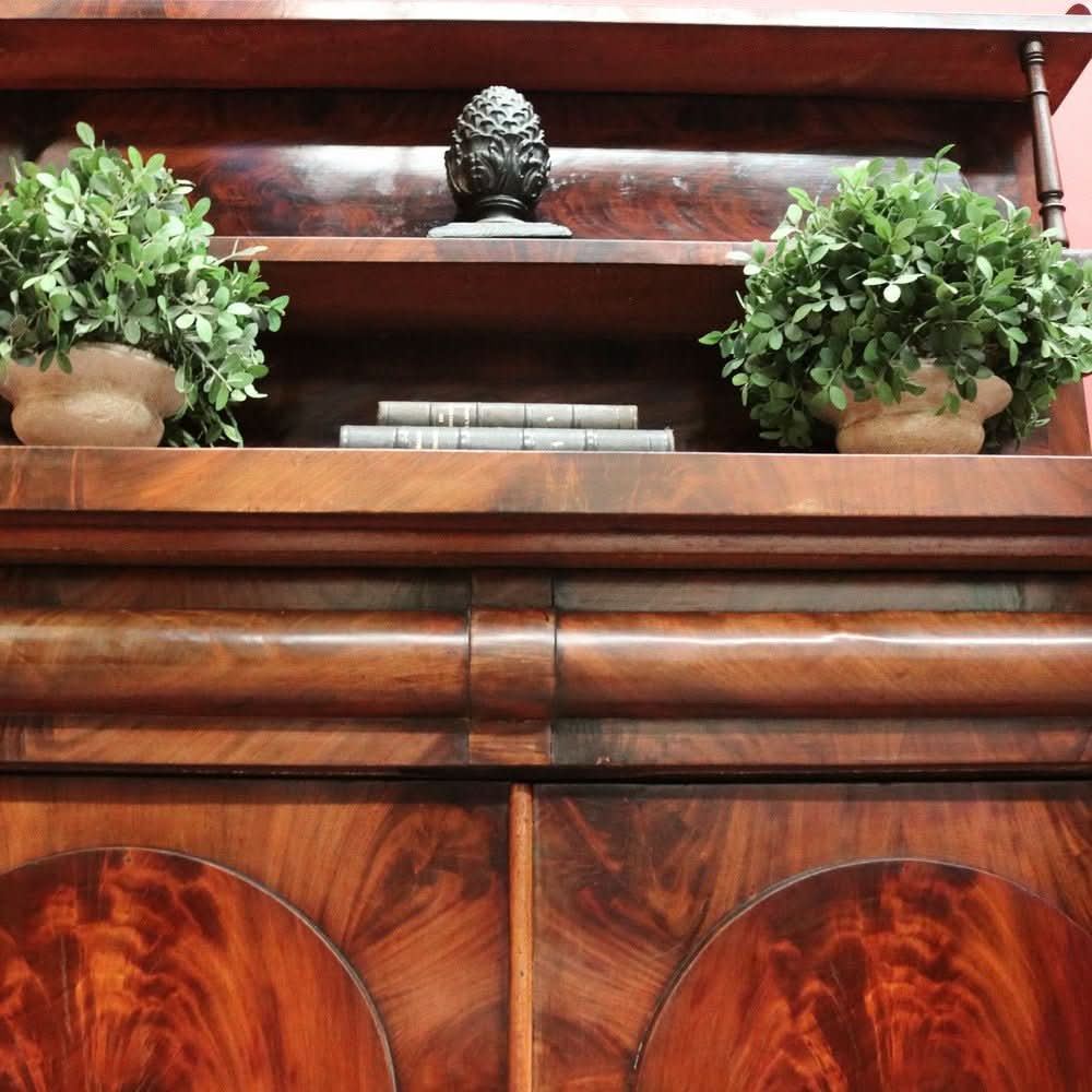 Antique English Mahogany Hall Cabinet or Cupboard with Storage and a Drawer. B12559 | Bazaa | Designer, Vintage and Antique Furniture