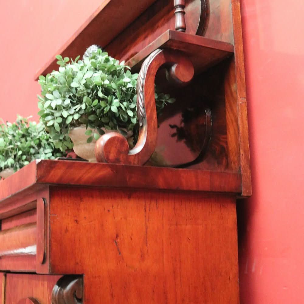 Antique English Mahogany Hall Cabinet or Cupboard with Storage and a Drawer. B12559 | Bazaa | Designer, Vintage and Antique Furniture