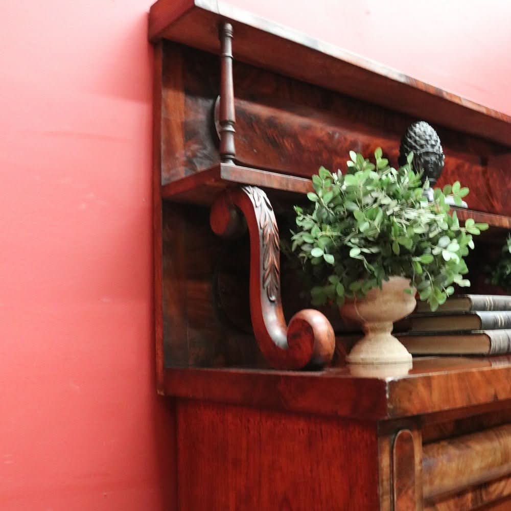 Antique English Mahogany Hall Cabinet or Cupboard with Storage and a Drawer. B12559 | Bazaa | Designer, Vintage and Antique Furniture