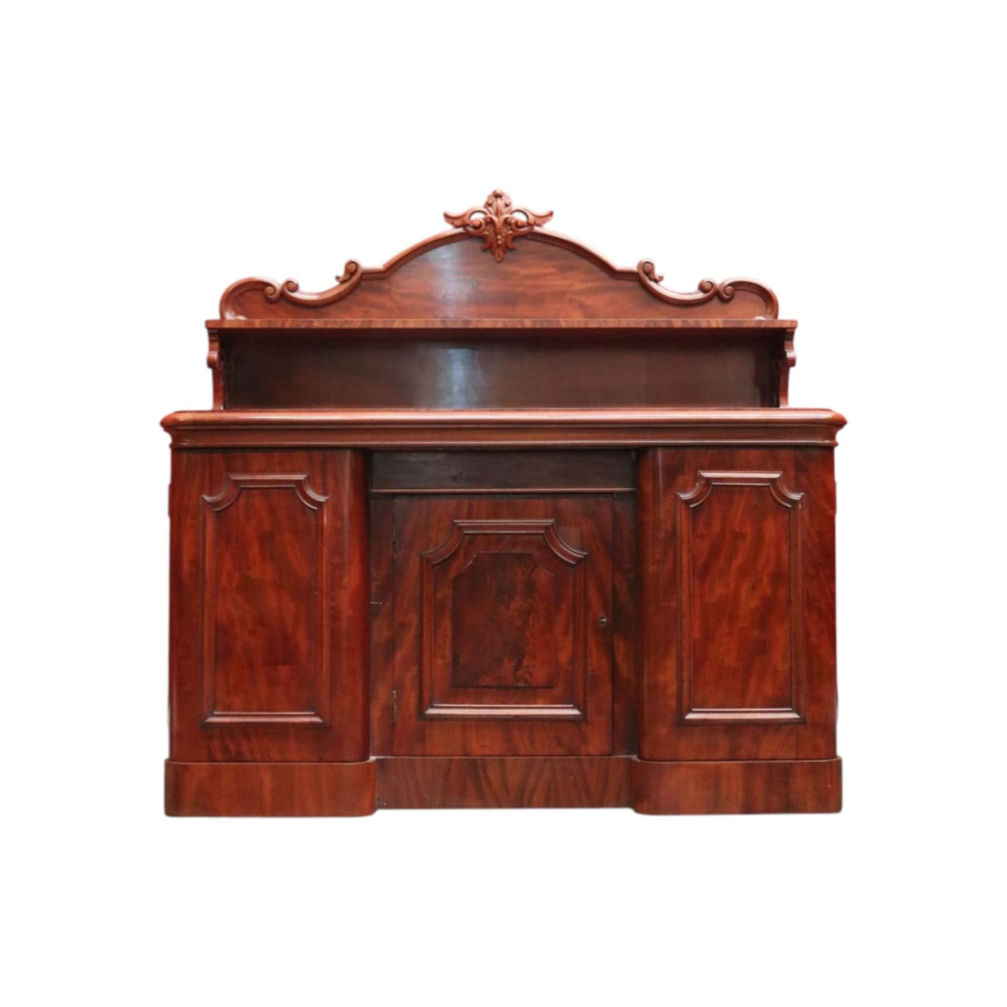 Antique English Mahogany Sideboard – Hall Cabinet or Dining Cupboard or Cabinet. B12556 | Bazaa | Designer, Vintage and Antique Furniture