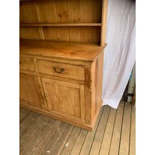 antique English pine Dresser with saw tooth cornice | Bazaa | Designer, Vintage and Antique Furniture