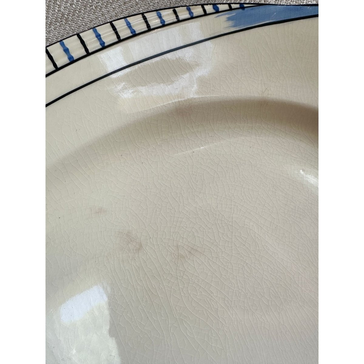 Antique English Serving Platter, Circa 1930s - Registered Form in Cornflower Blue | Bazaa | Designer, Vintage and Antique Furniture