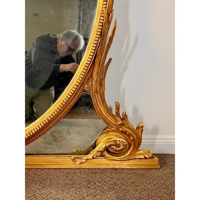 Antique English Victorian gilt Overmantle Mirror. | Bazaa | Designer, Vintage and Antique Furniture