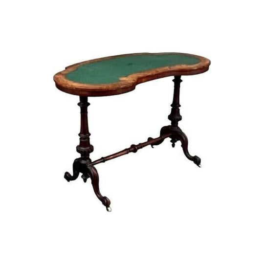 Antique English Victorian period circa 1865 Walnut inlaid Writing Table.