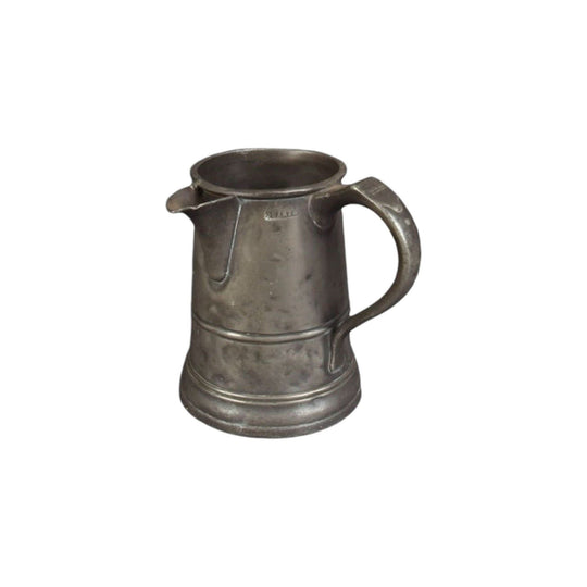 Antique English Victorian Pewter Jug