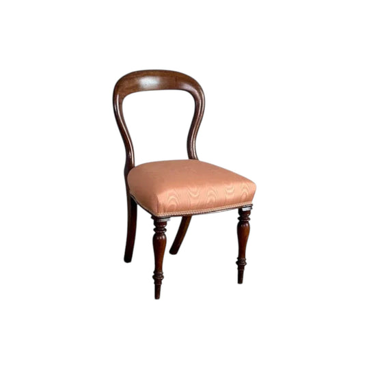 Antique English Victorian Set of Twelve Mahogany Dining Chairs.