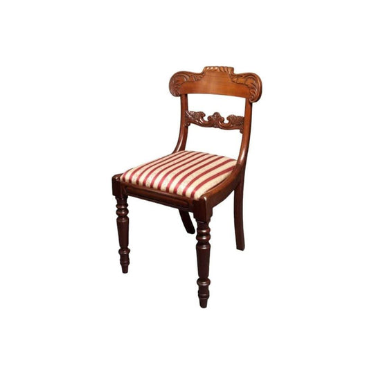 Antique English William IV Set of 6 Mahogany Dining Chairs