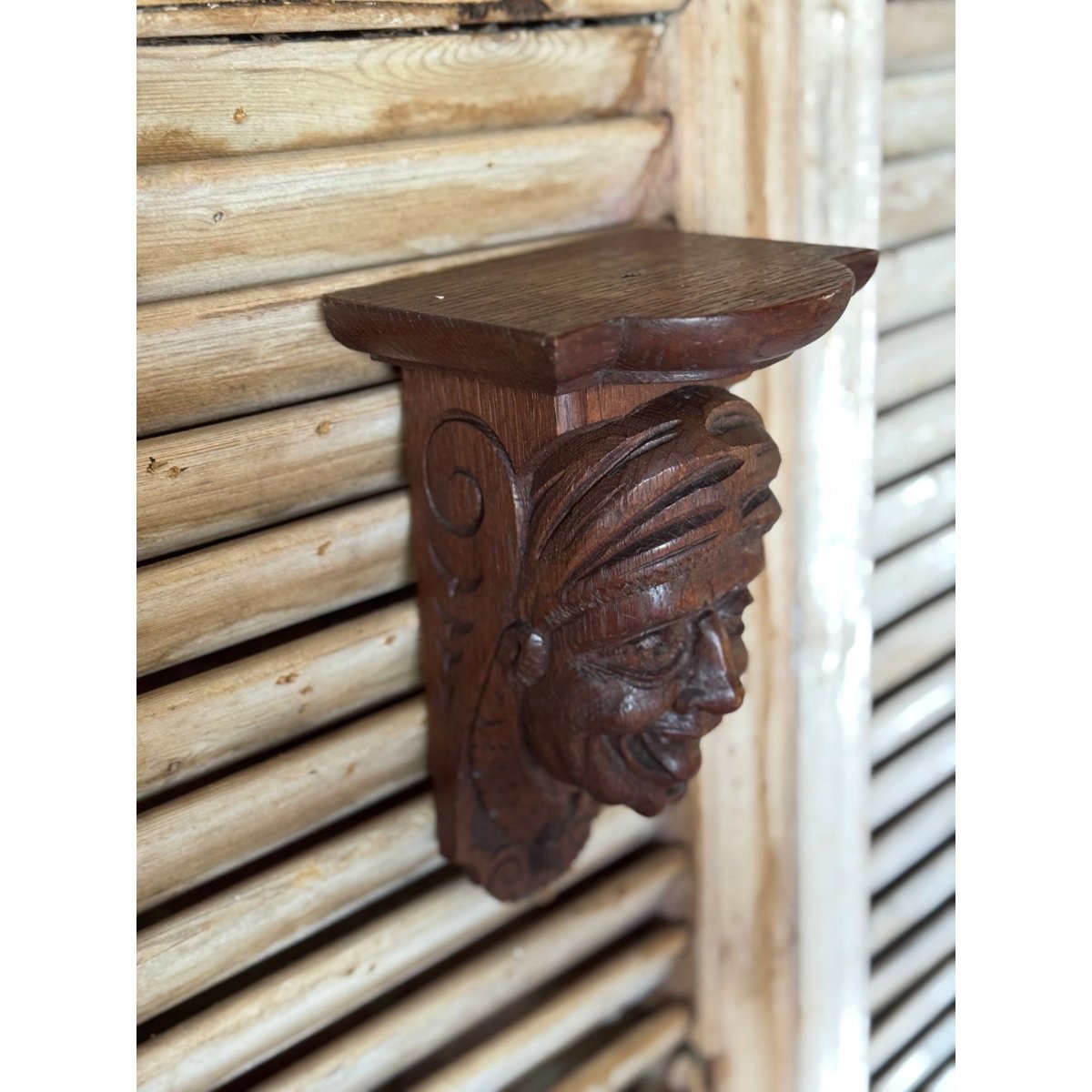 Antique Flemish Grotesque Carved Timber Corbel - 19th Century | Bazaa | Designer, Vintage and Antique Furniture
