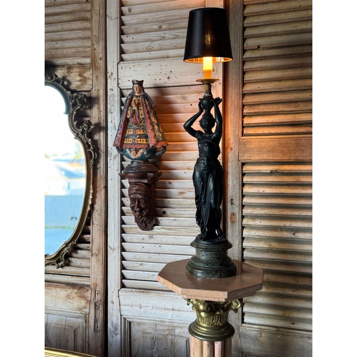 Antique Flemish Grotesque Carved Timber Corbel - 19th Century | Bazaa | Designer, Vintage and Antique Furniture