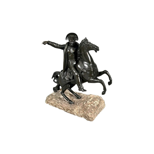Antique French 19th Century French Bronze after Canova, "Napoleon on Horseback"