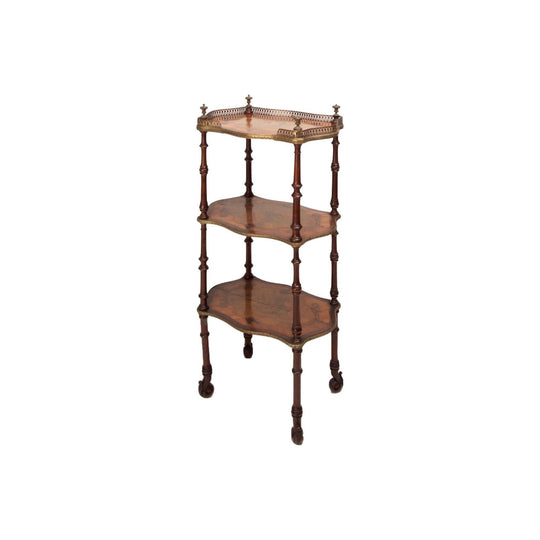 Antique French 19th century Louis Phillipe inlaid Etageré