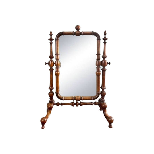 Antique french !9th century Swing Toilet Mirror.