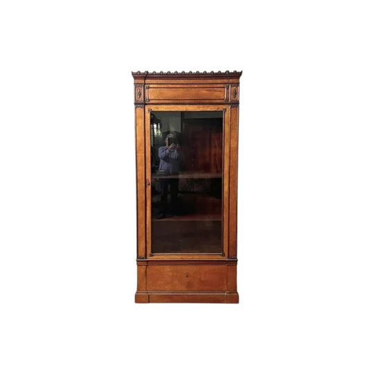Antique French 19th century Thuya Display cabinet / Book Case.