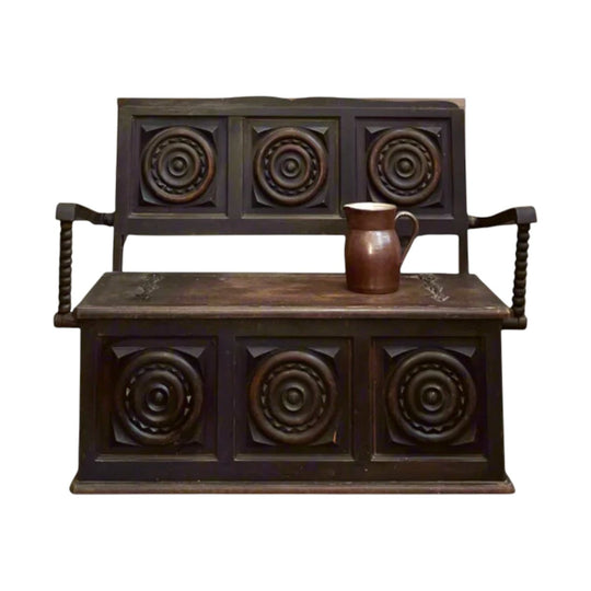 Antique French Bench with Storage