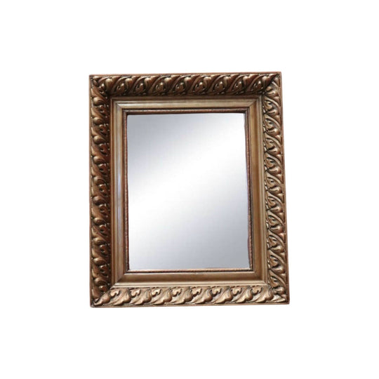 Antique French Bevelled Edge Mirror with Acanthus Leaf Frame, Hall Wall Mirror.