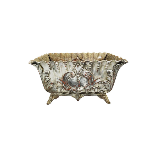 Antique French cast iron garden planter