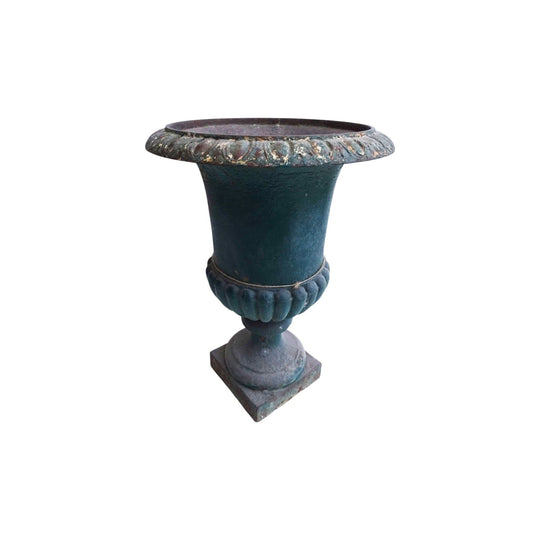 Antique French cast iron garden urn