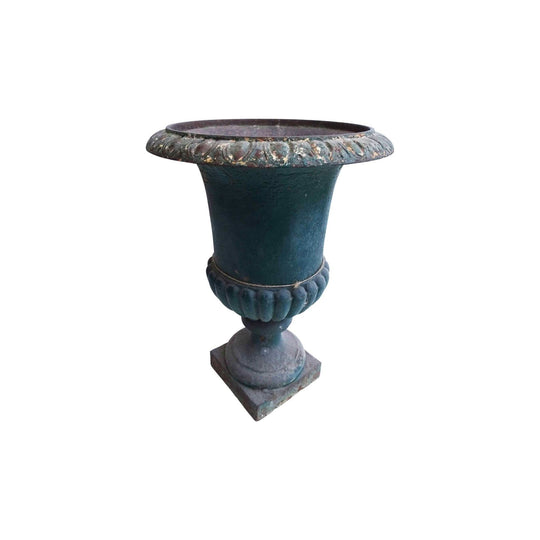 Antique French cast iron garden urn