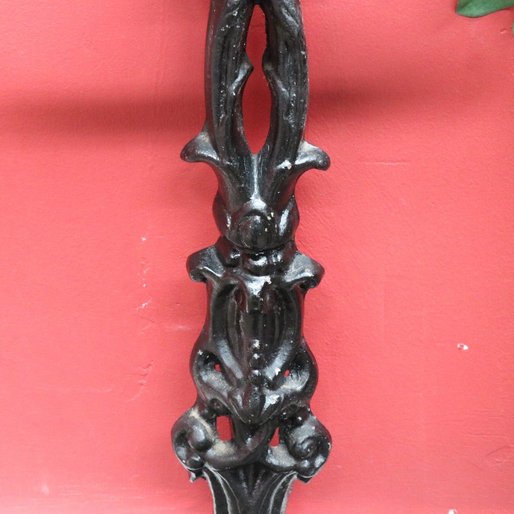 Antique French Cast Iron Umbrella Stand with Drip Tray and Decorative Black Enamel Finish. B12500 | Bazaa | Designer, Vintage and Antique Furniture