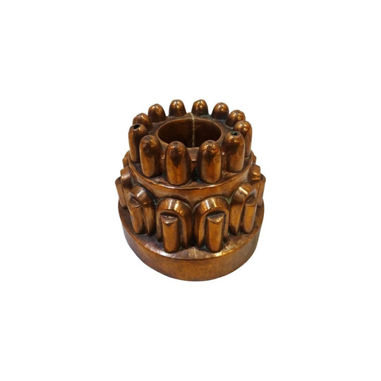 Antique French copper aspic jelly mould