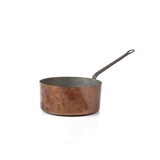 Antique French copper saucepan from The French Alps