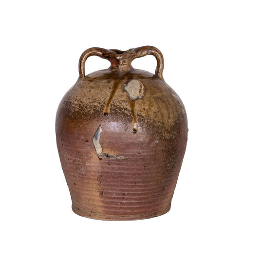 Antique French earthenware vessel from a collection sourced in Ile sur la Sorgue, Provence