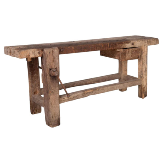Antique French Farmhouse Etabli work bench from Megeve