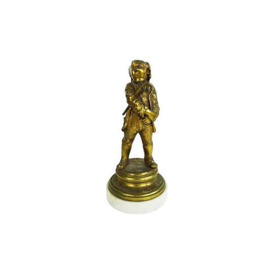 Antique French gilt bronze statue