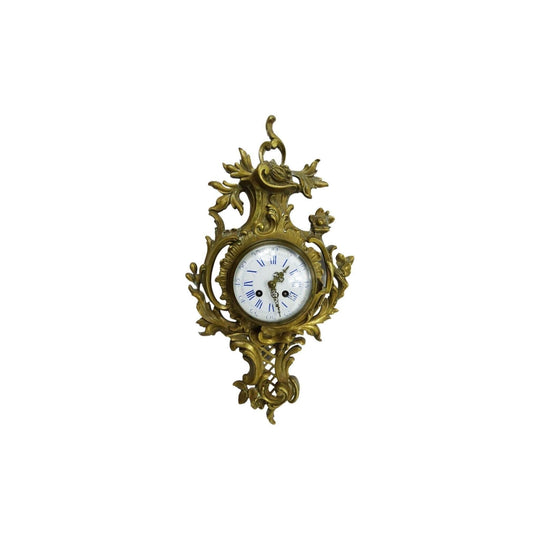 Antique French gilt bronze wall clock