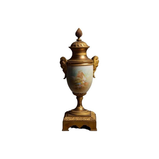 Antique French III Republic Sèvres Cassolette with Ormolu mounts