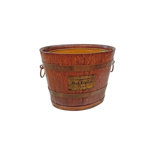 Antique French oak multi bottle champagne bucket
