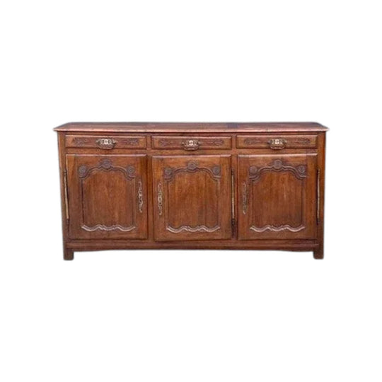Antique French Oak three door Buffet.