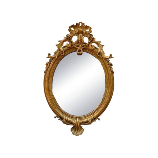 Antique French Oval Mirror