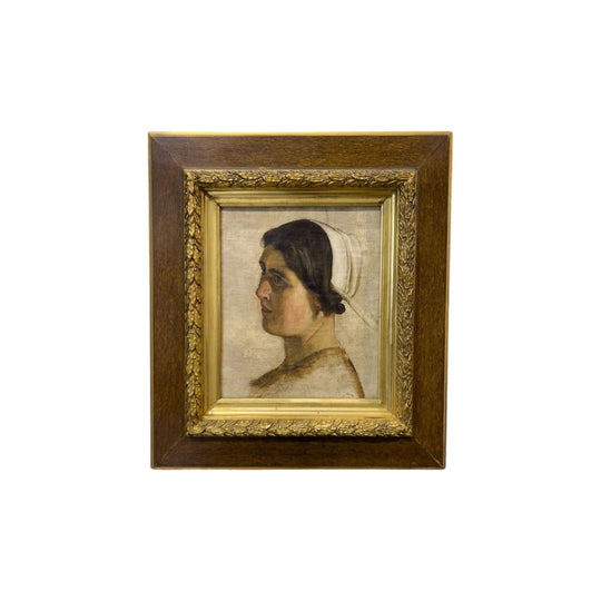 Antique French Portrait of a Breton Woman