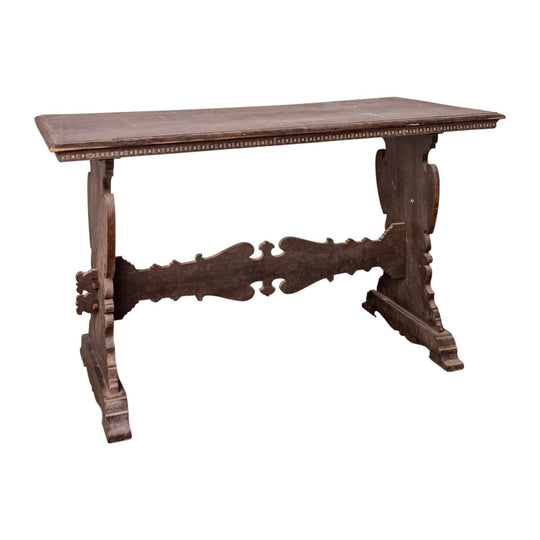 Antique French Savoyard Hall Console Table from a Chateau in Annecy