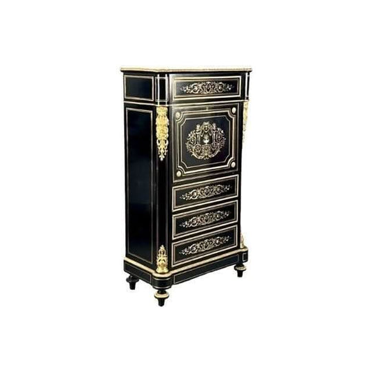 Antique French Secretaire  A battant in the Louis XVI taste, last quarter of the 19th Century