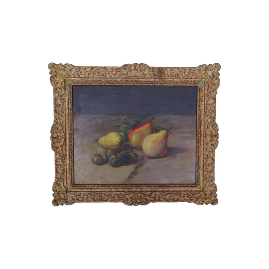 Antique French still life oil painting