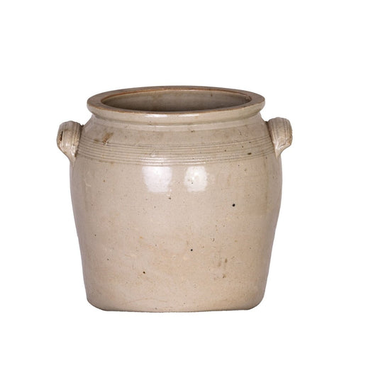 Antique French Taupe Confit Pot from a collection sources in Carpentras, France