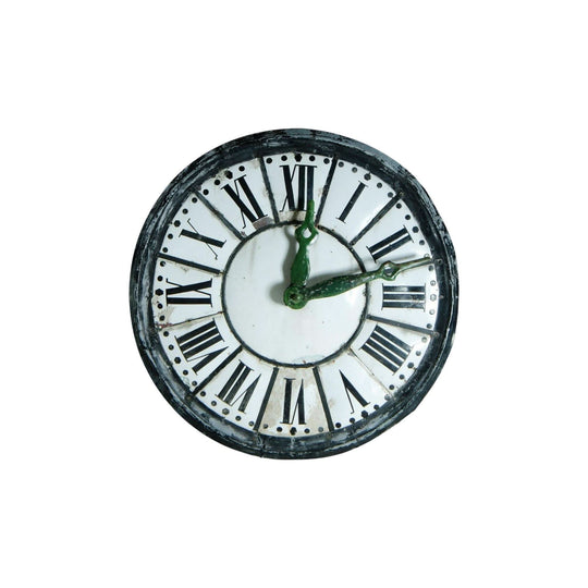 Antique French tower clock face dial