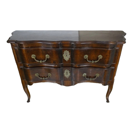 Antique French two drawer commode chest