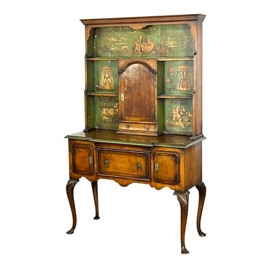 Antique French Walnut and Painted Dresser.