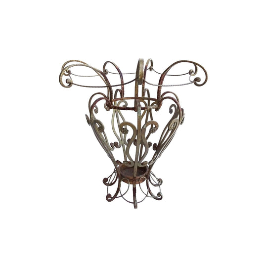 Antique French wrought iron umbrella stand
