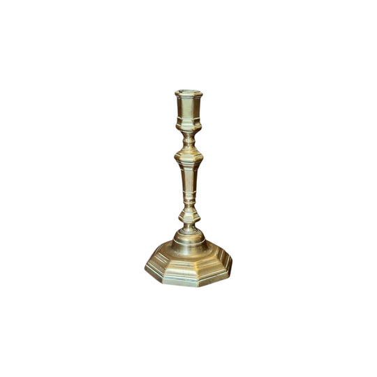 Antique Georgian English brass candlestick