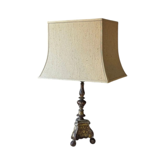 Antique Gilt Candlestick Table Lamp
