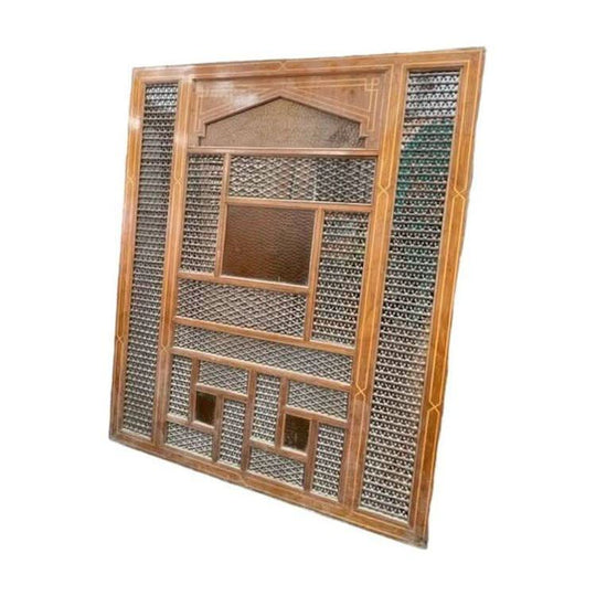 Antique Hand Carved Moroccan Screen Door / Room Divider