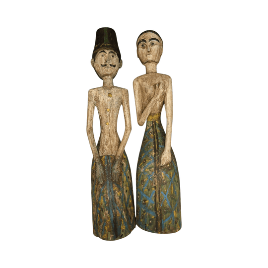 Antique Indonesian Loro Blonyo Marriage Figures